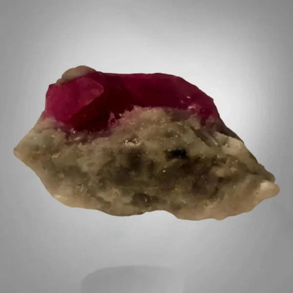 raw ruby gemstone specimen